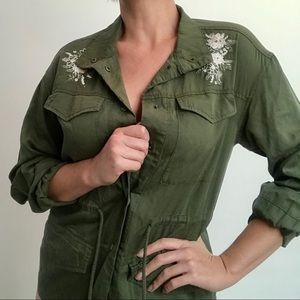 NWOT Lightweight Olive Military Jacket